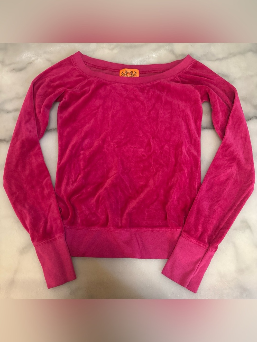 Juicy Couture pink velour long sleeve